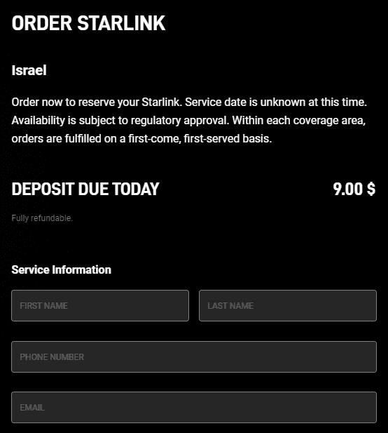 open account starlink